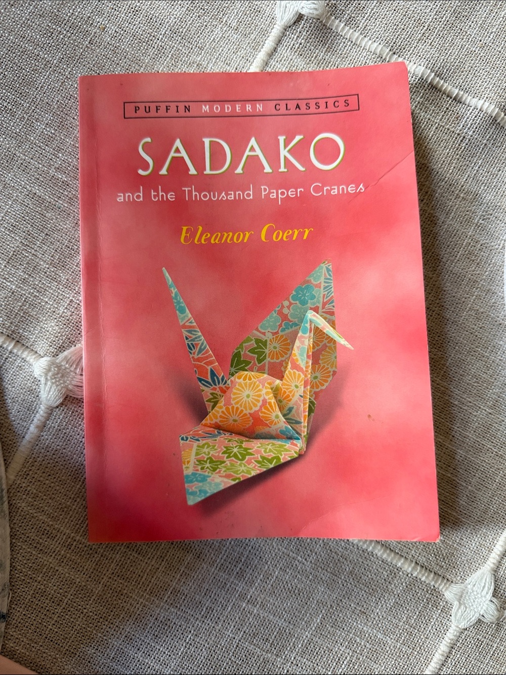 Modern Classics Sadako and the Thousand Paper Cranes - Coral Cover